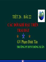 Bai 22.Cac doi khi hau tren Trai Dat