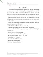 Đồ án kỹ thuật điện cao áp