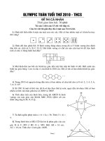 Đề thi Olympic Toán tuổi thơ 2010