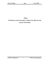 đồ án kỹ thuật điện điện tử  Tìm hiểu quy trình công nghệ và thông số kỹ thuật của nhà máy lọc chân không