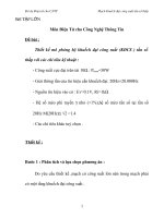 đồ án ký thuật điện điện tử Thiết kế mô phỏng bộ khuếch đại công suất (KĐCS ) tần số thấp với các chỉ tiêu kỹ thuật