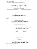 đồ án kỹ thuật điện điện tử giải tích lưới điệnbằng phương pháp tuyến tính hoá