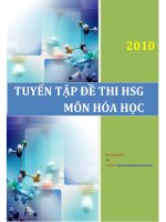 Bộ đề thi HSG Hoá học phần 2