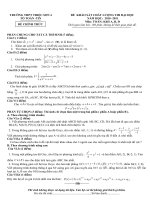 ĐỀ THI - ĐÁP ÁN THPT TRIỆU SƠN 4
