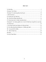 tiểu luận đại học bách khoa Các hướng nghiên cứu và một số thành tựu trong lĩnh vực tạo thực vật chuyển gen