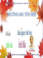 chu diem que huong  đat nuoc bac ho