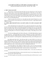 làm thế nào để dạy tốt môn làm quen chữ cái