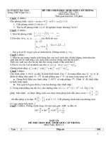 Đề thi chọn hsg khối 11 có đáp án ( Ngân)