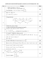Đáp án TOÁN- ĐH-CĐ lần 2/2011