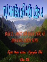 bai giang mot so dan toc o day Hoang Lien Son