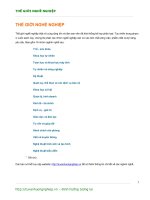 Thế giới nghề nghiệp