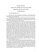 Một số giải pháp nhằm nâng cao hiệu quả thảo luận nhóm trong dạy học môn Toán lớp 3