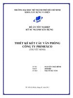 thiết kế kết cấu văn phòng công ty primexco