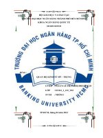 Tiểu luận môn tài chính quốc tế QUAN HỆ KINH TẾ MỸ - TRUNG
