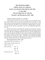 một số kinh nghiệm trong công tác nâng cao chuyên môn trong nhà trẻ