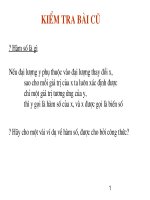 Đại 9: Tiết 20-Hàm số bậc nhất