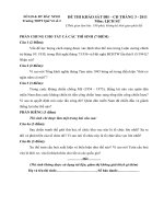 đề thi khảo sát ĐH - CĐ tháng 3/2011