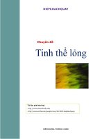 CHUYEN DE TINH THE LONG