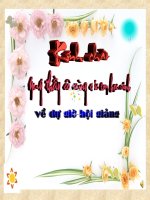 Các thành phần chính của câu