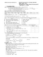 Đề Thi HK2 Toán 7 (09 - 10)