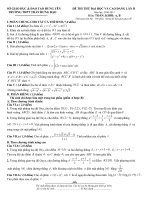 Đề thi thử lần 2(hay)