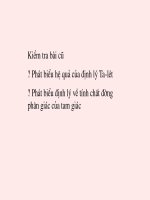 tiết 42 :khái niệm hai tam giác đồng dạng