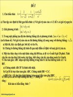 De thi tuyen sinh vao lop 10 mon Toan - de 01