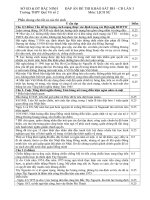 đáp án đề khảo sát môn lịch sử 3/2011