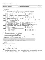 BÀI KIỂM TRA ĐẠI SÓ 8 CHƯƠNG III TUẦN 28 (2010-2011)