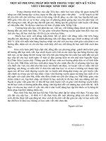 PHƯƠNG PHAP REN KỸ NĂNG VIET HS TIỂU HOC