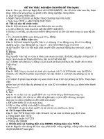 ĐỀ THI TRẮC NGHIỆM MÔN TÍN DỤNG NGÂN HÀNG THƯƠNG MẠI