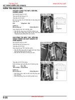 Kiểm tra kim phun xăng điện tử và các cảm biến trên Honda PCX