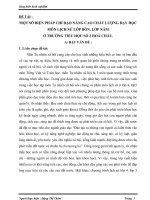 Một số biện pháp chỉ đạo nâng cao chất lượng dạy học môn lịch sử lớp Bốn, lớp Năm ở Trường Tiểu học Số 2 Hoà Châu