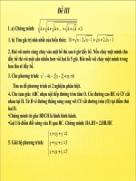 De thi tuyen sinh vao lop 10 mon Toan - de 03