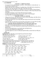 ĐỀ CƯƠNG HÓA 10 NC