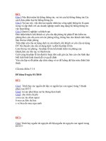 đề thi môn hệ thống thông tin đại học thương mại