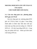 đồ án kỹ thuật điện điện tử Phương pháp ĐTN gắn với TTLĐ và ứng dụng cho nghề điện dân dụng