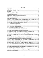 Nâng cao hiệu quả sử dụng vốn kinh doanh tại Công ty TNHH Marksys Việt Nam b