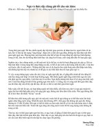 Ngủ và thức dậy đúng giờ tốt cho sức khỏe