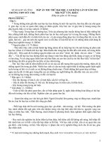 Đáp án VĂN ĐH-CĐ lần 2/2011