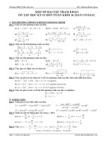 Ôn tập HKII - Toán khối 10