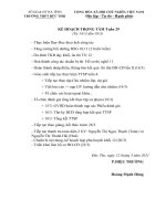 Kê hoạch chuyên môn tuần 30(Tháng 3)