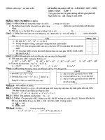 Đề Thi HK2 Toán 7 (07 - 08)