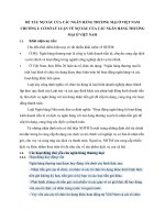 NỢ xấu của các NGÂN HÀNG THƯƠNG mại ở VIỆT NAM