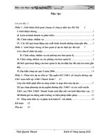 đồ án kỹ thuật điện điện tử  Phân tích dự án đầu tư Hạ ngầm ĐZ 110kV, di chuyển đường cáp 22kV trạm biến áp 110kV Thanh Xuân”