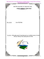 Biện pháp quản lý hoạt động dạy học của Hiệu trưởng ở trường Tiểu học Hương Vĩnh, Hương Khê, Hà Tĩnh