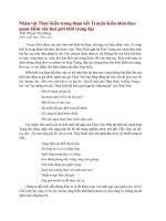 Nhân vật Thuý Kiều trong đoạn kết Truyện Kiều nhìn theo quan điểm văn hoá giới thời trung đại