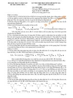 Đề thi chọn HSG Quốc gia 2011 môn hóa ngày thi thứ hai