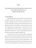 Sáng kiến kinh nghiệm MỘT SỐ BIỆN PHÁP GIÁO DỤC DINH DƯỠNG & VỆ SINH AN TOÀN THỰC PHẨM CHO TRẺ MẦM NON TẠI TRƯỜNG MẦM NON YÊN LẬP