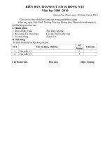 mãu biên bản kiểm kê tài liệu trong thư viện trường tiểu học